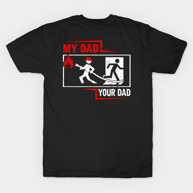 Funny Firefighter Dad son Vintage Fireman Gift by savariya